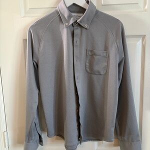 Ministry of Supply Gray Casual Button Down Shirt